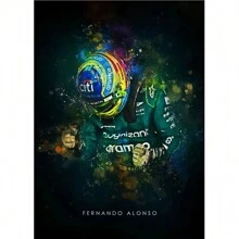 1pc Wall Arts Posters Frameless F1 Racing Legend Saike Art Living Room Home DecorationPop - Multicolor - View 29