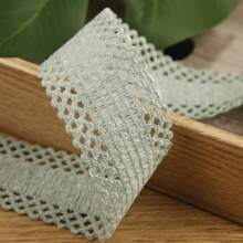 双面镂空雪尼尔植绒织带，DIY手工发饰蝴蝶结礼盒鲜花包装织带 - 彩色 - 查看 11