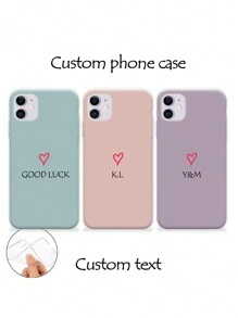1pc Perforated High-Transparency Heart Custom Colorful Thickened Anti-Fall Painted Phone Case Protective Cover Compatible With Iphone 16/16 Pro/16 Plus/16 Pro Max, IPhone 15 Pro Max, Apple P13, P14, P11, P12, XS, XR, 7/8P, 7/8GES2, A50, A12, A32, A52, A72, A51, A21S, A13, A14, S22 Ultra, S23, A33, A53, S20 FE, Redmi 11, 12 Pro, 12/12X, Note 11, 9A, 9C, Poco X3 NFC, Redmi 10, 9, Note 9, 12C, Note 11 Pro, Redmi 10C, Note 8 Pro