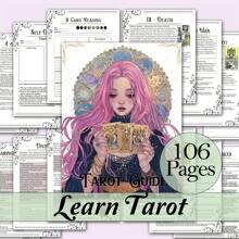 Guide de tarot pour débutants : Ensemble complet avec signification, disposition et tables de récitation - Pages faciles à lire pour une lecture intuitive des cartes