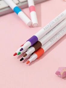 12 色丙烯酸记号笔，适用于艺术创作、绘画和素描，无味，适合办公室和学校用品 - 彩色 - 查看 3