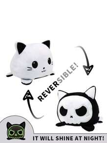 1件 可逆翻翻猫 可爱动物翻翻娃娃 翻盖娃娃 可爱玩偶 变脸双面小动物 - 彩色 - 查看 7