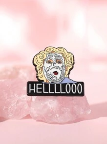 1pc Classic Comedy Movie Characters Enamel Pins 90's Funny Film Brooches Backpack Lapel Badge Accessories Gift For Friends - Multicolor - View 1