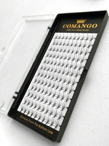 CoMango 120Fans D 卷 7D 纤细预制扇形睫毛延长 0.07MM 尖头底座预制混合扇形睫毛仿貂皮纤细尖刺扇形批发睫毛簇、睫毛簇、单根睫毛、睫毛、假睫毛 - D - 查看 6