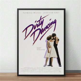 1 Pc Dirty Dancing Movie Poster Canvas Print Canvas Wall Art Modern Home Living Room Bedroom Decorative Wall Art (Unframed)