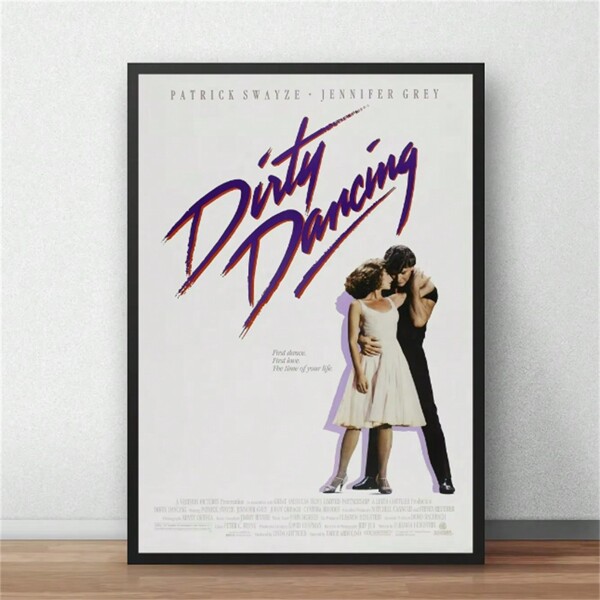 1 pezzo cartellone tela stampa arte della parete decorativa moderna per soggiorno camera da letto, tema film Dirty Dancing (senza cornice)