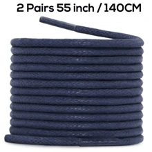 2 双厚圆形打蜡鞋带，男女通用替换鞋带 - 彩色 - 查看 22