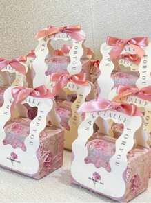 Caja de regalo de 5 piezas/10 piezas para San Valentín, nueva caja de chocolate, caja de regalo de boda y compromiso, caja de regalo fresca y simple, caja de caramelos, caja de recuerdos para el Día de San Valentín, regalos de San Valentín