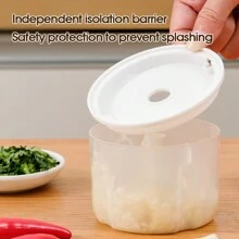 Garlic Puree Machine USB Charging, Electric Mini Garlic Puree Machine, Household Kitchen Small Appliances Garlic Puree Machine 250ml Capacity - White - View 4