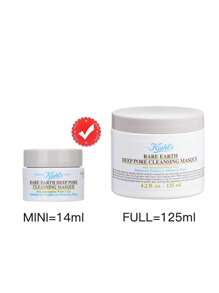 Kiehl's [Mini Size] SINCE 1851 White Clay Deep Pore Cleansing Mask, 14ml. Formulated With White Clay To Gently Absorb Excess Oil, Dirt And Impurities From Clogged Pores. Enriched With Oatmeal And Aloe Vera To Soothe, Hydrate And Protect Sensitive Skin. Visibly Minimizes Pores. [Random Packaging (2 Styles)] - 14ml - View 2