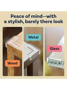 4/6/12pcs Clear Corners - High Adhesive Gel Suitable For Tables, Furniture And Glass Cabinets - PVC Free, Hardware Protection