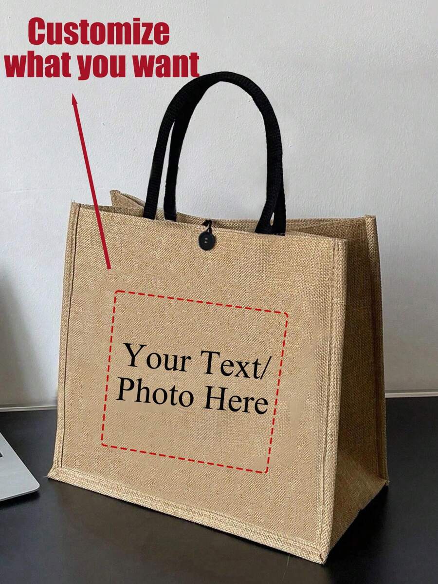 Bolsos de lino personalizables - Bolsos grandes de color caqui, fotos, letras, nombres, logotipos, personalización de patrones DIY, bolsas de compras casuales de gran capacidad, ligeras y sencillas, bolsas de almacenamiento, adecuadas para regalos de amigas, bolsas de regalo de maestros, adecuadas para recuerdos de bodas y novias, adecuadas para viajes, clase, trabajo, bolsas de transporte para damas, artículos de playa, bolso de mujer de verano, perfecto para viajes, vacaciones, días festivos y playa, útiles escolares, de vuelta a la escuela, para la oficina, para la escuela, para el aula, para regalos de maestros, para la universidad, para colegas, para dormitorios, para maestros, para niños y niñas, para adolescentes, estudiantes de secundaria, estudiantes de secundaria, estudiantes universitarios, estudiantes universitarios, estudiantes de primer año, estudiantes de segundo año, estudiantes de cursos inferiores, romance delicado, bolsos y equipaje, bolsos de hombro personalizados p - Caqui - Ver 1