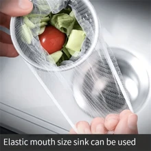 50/85PCS Disposable Sink Strainer Bag Kitchen Floor Drain Strainer Disposable Sewer Strainer Kitchen Sink Strainer Anti Clogging Elastic Kitchen Floor Strainer - 300# mesh bag - View 3