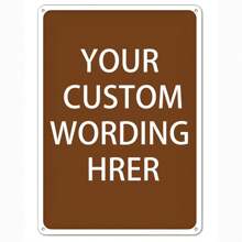 Señales personalizadas, señales de metal personalizadas, personalizadas para oficinas, empresas, lugares de trabajo, familias, Airbnb, señales de entrega, de 12 x 8 pulgadas, sin óxido. Señal de aluminio de alta calidad - Multicolor - Ver 13