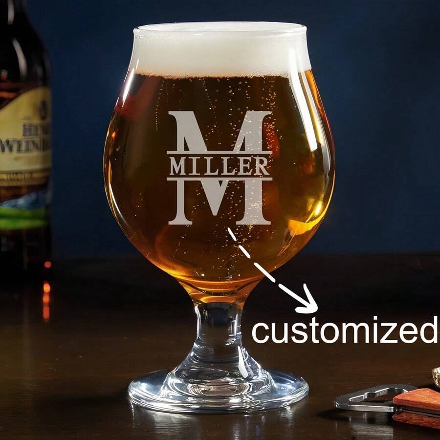 Taça de Cerveja Belga Personalizada - Taça de Cerveja Artesanal, Taça de Cerveja Snifter Gravada, Presentes de Cerveja para Pai, Marido, Taça de Cerveja com Haste, Presentes de Dia dos Namorados para Namorado, Presente de Dia dos Namorados para Marido, Presente, Presentes para Homens, Presente de Natal Engraçado para Ele, Presentes Únicos, Personalizado Ou Pai do Noivo pela Lifetime Creations: Presente, Casamento