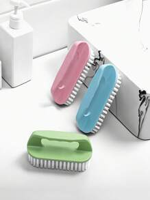 1/3/5pcs, Multi-Purpose Handheld Cleaning Brush, Household Plastic Laundry Brush, Multifunctional For Washing Basin, Shoes, Drying Rack, Cleaning Brush, And Hard Bristle Board