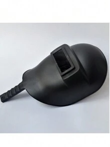 1 Piece Welding Face Mask, Gas Shielded Welding Anti-Burn Face Held-Type Welder Professional Use, Welding Protective Labor Protection Anti-Falling Lightweight Mask - Black - View 5