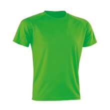 Mens Impact Aircool TShirt (Fluorescent Green) - 130gsm 100% Polyester - Green - View 1