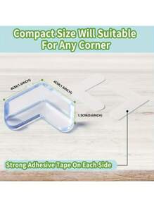 4/6/12pcs Clear Corners - High Adhesive Gel Suitable For Tables, Furniture And Glass Cabinets - PVC Free, Hardware Protection
