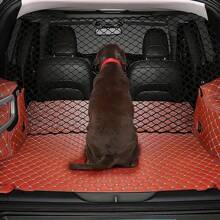 1pc Dog Car Trunk Protective Net - Durable Elastic Pet Fence, Universal Plastic Vehicle Barrier, Used To Protect Pets
