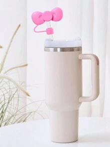 1 件装杯子吸管盖，硅胶吸管盖适合 30&40 盎司带手柄玻璃杯，10 毫米可爱饮用吸管头盖，适用于杯子配件，适合男士和女士礼物 - 彩色 - 查看 8