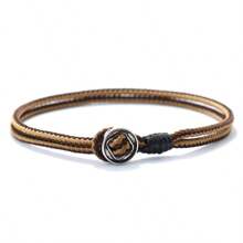 51Luckind Simple Style Grade A 3mm Thin String Bracelet For Men Vintage Handmade Bracelet Leisure Bracelet Accessories - Men's Minimalist Bracelet - View 9