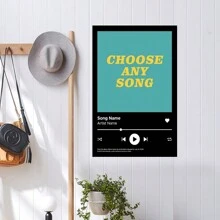 Ustomized Song Posters - Music Murals, Album Cover Printing, Choose Any Song, Album Cover Printing, Music Lovers For Boyfriends And Girlfriends,Posters,Stickers,Wall Art,Spring Decoration Items Refesh Your Home,Rama Decoration Stickers - 無框的 - 查看 4