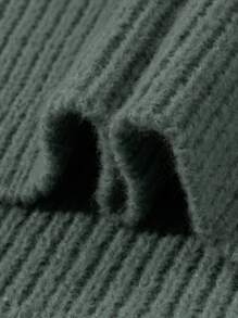 Unisex Graphic Knit Sweater, Loose Fit, Streetwear Style, Round Neck, Suitable For Spring, Autumn, Winter