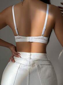 3 pièces/Ensemble de soutien-gorge avec armature minimaliste pour femmes, levage et soutien, confortable, sexy