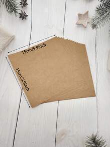 50 قطعة ورق تغليف ورد من الكرافت لهدايا عيد الحب للأزواج