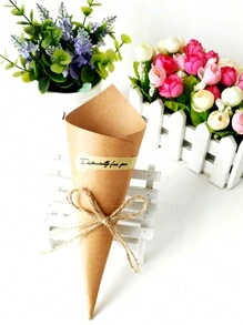 50 قطعة ورق تغليف ورد من الكرافت لهدايا عيد الحب للأزواج