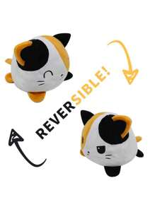 1件 可逆翻翻猫 可爱动物翻翻娃娃 翻盖娃娃 可爱玩偶 变脸双面小动物 - 彩色 - 查看 12