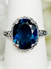 1pc Fashionable Vintage Silver Plated Ring, The Symbol Of Eternal Love, Perfect Gift For Girl's Birthday, Christmas, Anniversary