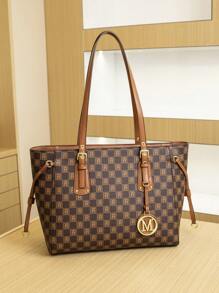 Shopper, Handtasche mit großem Fassungsvermögen, modisch vielseitiger Umhängetasche für Frauen, 2025 neue Patchwork Retro Lässig Damen Tasche