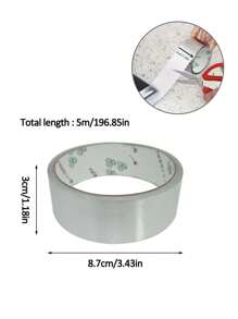 1 卷，白色填缝条，防水填缝胶带，PVC 窗户密封胶带，防霉防潮密封条，粘性密封条，用于门窗缝隙、水槽台面、台球桌、厕所角落，防水美观接缝贴纸，用于厨房水槽和浴室裂缝，耐用、卫生的美容贴片，适用于家庭维修。