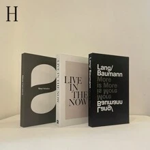 Set de 3 libros decorativos plegables, adornos de estilo sencillo para decoración de habitación, el mejor regalo - Multicolor - Ver 21