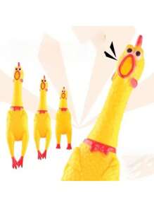 1pc Screaming Chicken Toy, Scream Chicken Toy, Pet Dog Toy, Stress Relief Squeaking Desperate Chicken, Wholesale - Multicolor - View 4