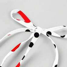 女士新款心形情人节圆点及膝连衣裙 - 彩色 - 查看 5