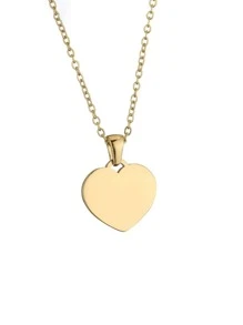 1 Customized Letter Heart-Shaped Pendant Necklace - Stainless Steel, Perfect Choice For Mother's Day, Teacher's Day, And Nurse's Day Gifts, Personalized Heart-Shaped Carved Necklace, Minimalist Style Gift, Customizable Carved Pendant Necklace, Women's Holiday Jewelry Gift - Multicolor - View 5