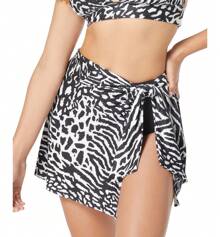 Women's Contours Pacific Sarong Skirt Bikini Bottoms - màu đen - Xem 2