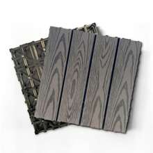 Wood Plastic Composite Deck Tiles Set Of 20, 12x12in Dark Grey, Durable And Weather-Resistant For Indoor And Outdoor Use, Ideal For Patios, Balconies, Rooftops, And Decks, Easy DIY Installation And Maintenance