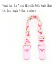 1 Piece Customizable Name Baby Toy Pacifier Chain Anti-Drop Clip, Baby Agargel Anti-Lost Rope Lanyard, Anti-Drop Strap With Double Head Clip, Cute Custom Pattern For Boys & Girls, Custom Baby Pacifier Clip Universal Soothing Clip, Glove Drop Clip For Halloween, Baptism, Thanksgiving, Gift Baby Shower Home Decor Gift Winter Night Gift Back-To-School Winter Gift Ideas For Boys & Girls,Graphic Print