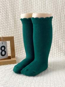 1Pair/Lot Baby Girls Bow Knee High Socks Cute Kids Girl Student Princess Sock Children Solid Color Socks Infant Newborn