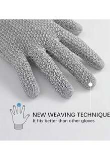 1pc Kitchen Cut-Resistant Gloves, Level 5 Protection, Slip-Resistant, Suitable For Cooking, Meat Processing, Driving, Outdoor Sports, Summer Thin Breathable Design, For Men