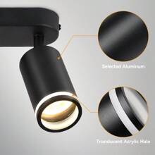 CANMEIJIA 1pc GU10 Recessed Light, Replaceable Bulb, Adjustable Angle, Suitable For Bedroom, Dining Room, Home Lighting, Living Room, Clothing Store And Other Occasions - Acrylic Ceiling Spotlight - View 7