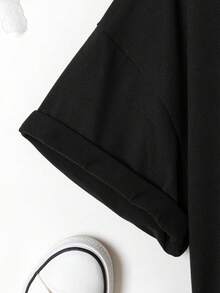 女士休闲短袖圆领 T 恤