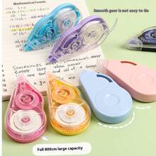 High-Quality Correction Tape With Large Capacity, Smooth Gliding, Non-Sticking, Non-Breaking Correction Tape - Ideal For Students, Compatible With Pencils, Ballpoint Pens, Rollerball Pens, Easy Correction Without Pressure, Must-Have School Supplies - Multicolor - View 2