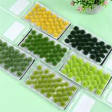 1Box Simulation Grass Tufts Artificial Plant Cluster Modeling Sand Scene DIY Material Fairy Garden Micro Landscape Decoration Grass - Multicolor - View 4