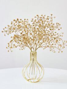 1 件/3 件金色闪光人造植物假金色满天星塑料叶仿植物花艺布置适用于室内外派对婚礼餐桌装饰 DIY 工艺品、情人节、礼物生日毕业家居装饰返校房间装饰学校用品 - 金色 - 查看 5