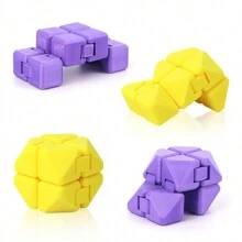 3D Printed Infinity Cube, Stress Relief Toy, Endlessly Foldable Cube Toy - Multicolor - View 8